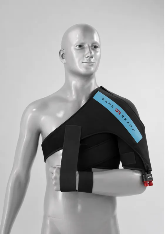 Location manchon épaule Game Ready à Nice et Monaco Manchon épaule Game Ready pour cryothérapie par compression après chirurgie de l'épaule